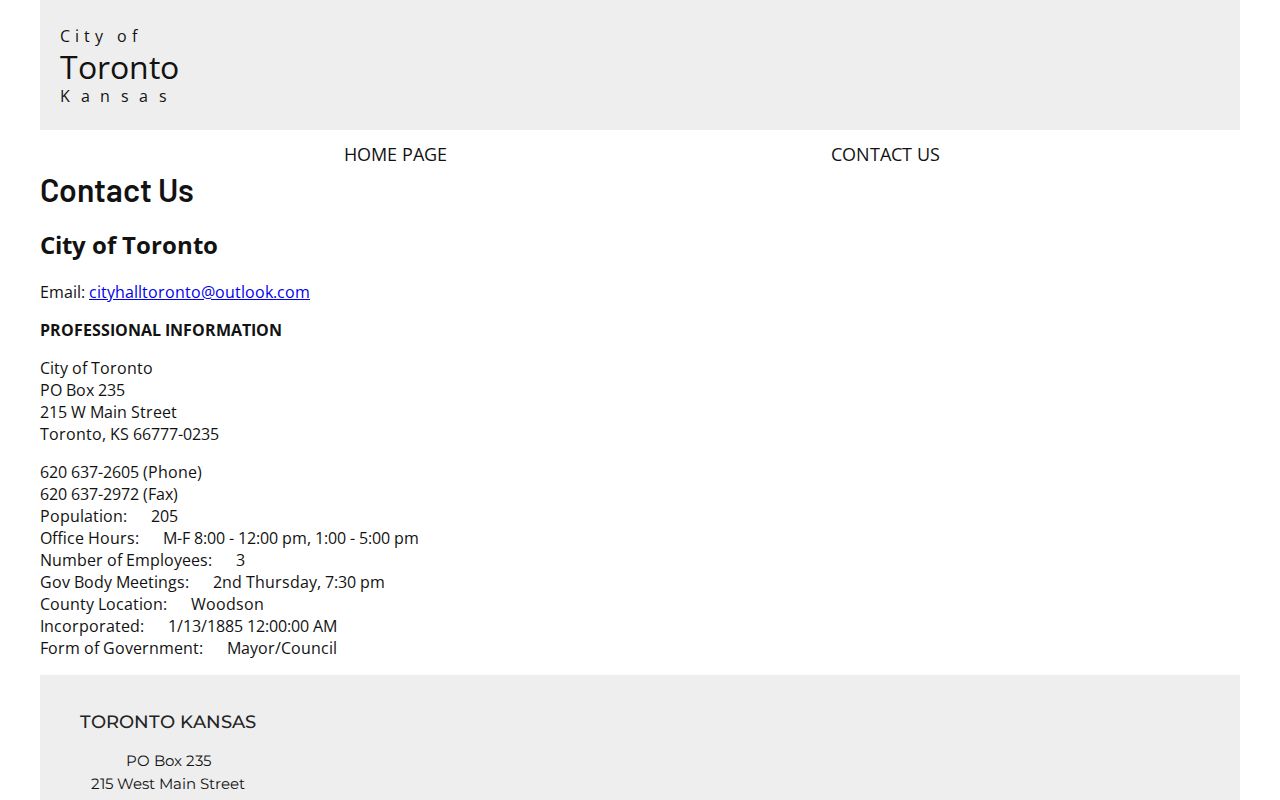 Toronto city contact source for arrest record routing