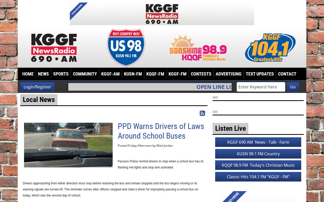 Woodson County arrest news coverage in KGGF local reports