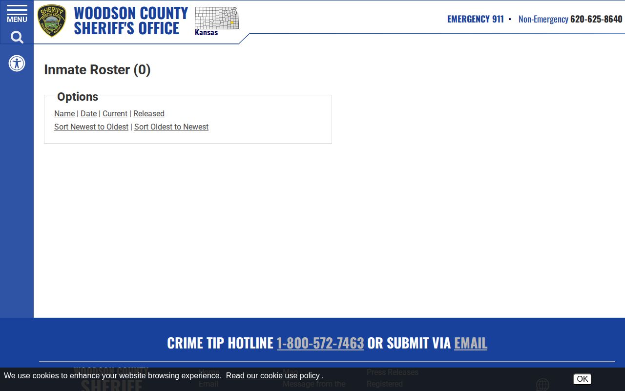 Woodson County 48 hour jail release roster